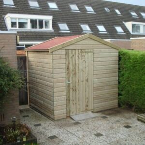 Vuren tuinhuis met zadeldak