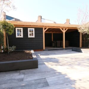 douglas berging met overkapping