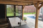 douglas overkapping met berging met shutters