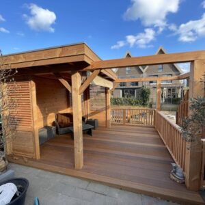 douglas overkapping met pergola
