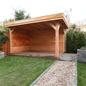 overkapping douglas op vlonder