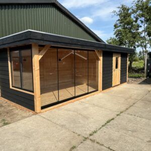 douglas houten tuinkamer met berging